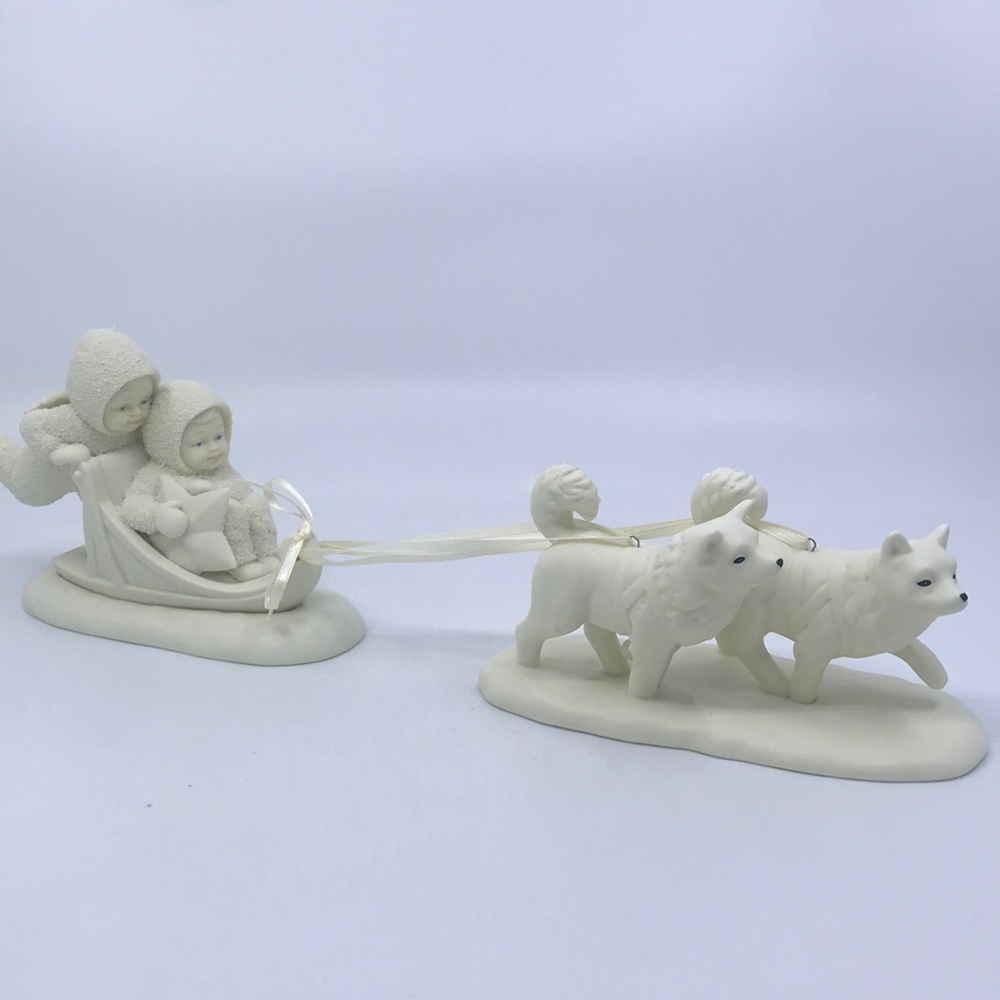 Department 56 Snowbabies “Mush” Two Piece #68805